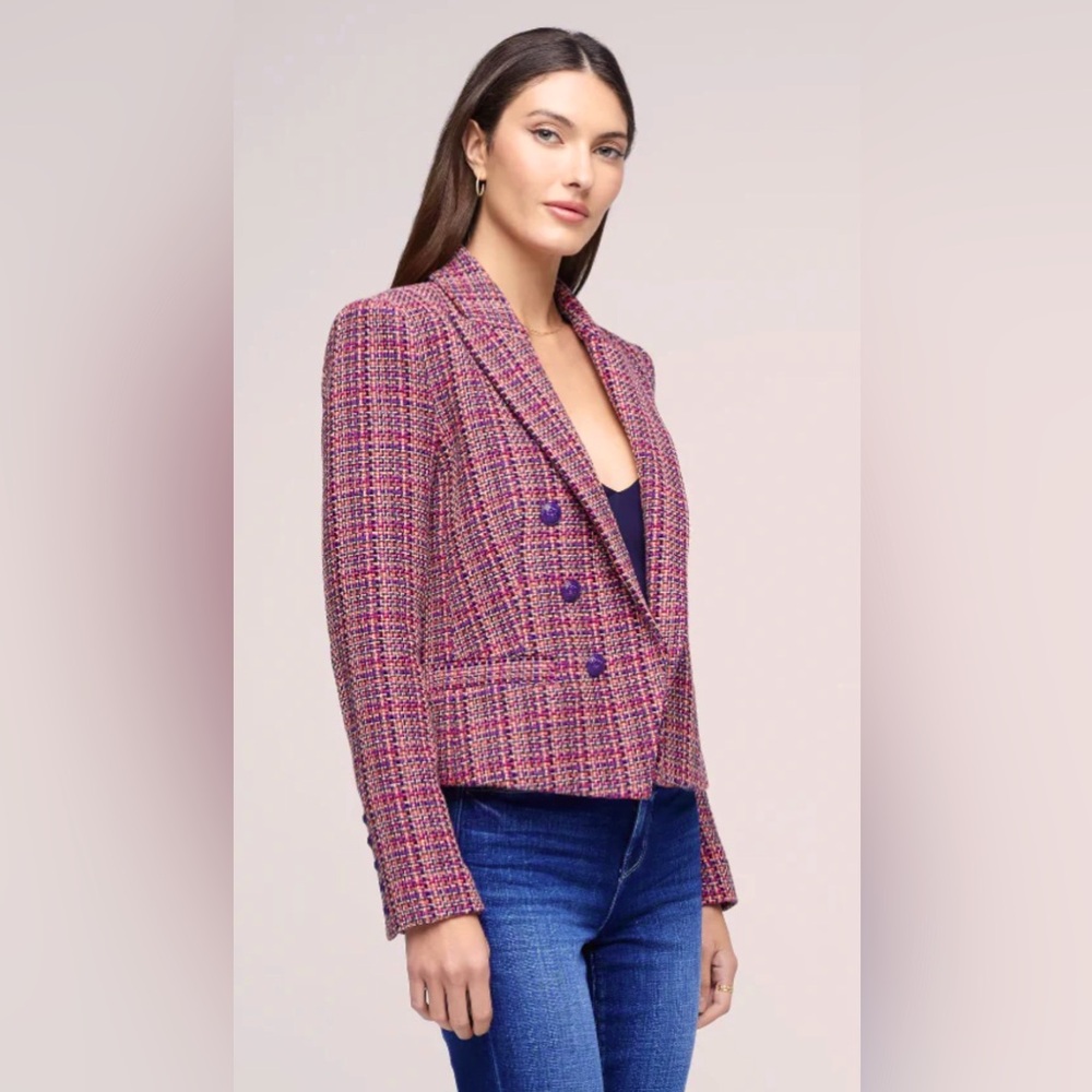 L'AGENCE Brooke Tweed Blazer